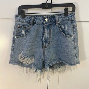 Princess Polly High Waisted Denim Shorts